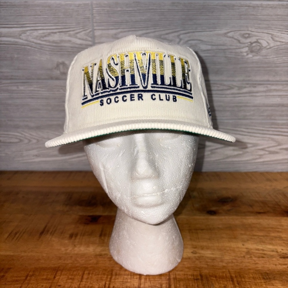 Men's New Era Gray Nashville SC Corduroy Golfer Adjustable Hat